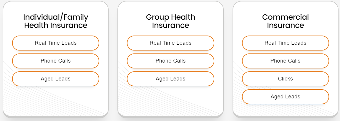 Insurance Lead Products